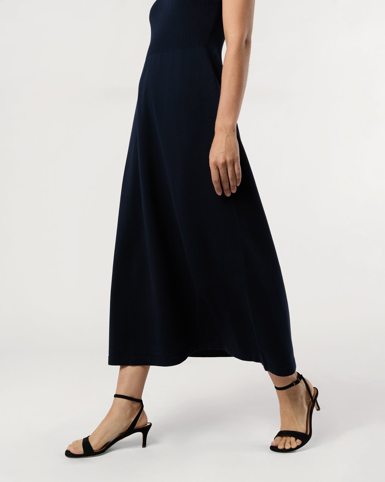 Charlotte Dress in Navy Ice Cotton | Shop Ann Mashburn Charlotte Dress in Navy Ice Cotton | Shop Ann Mashburn