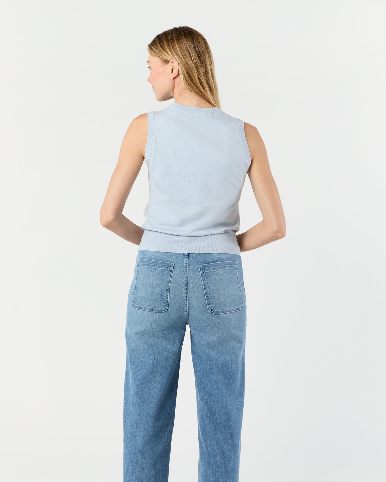 Rosie Shell in Heather Sky Cotton/Silk