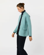 Load image into Gallery viewer, Tyrolean Jacket in Misty Blue Boiled Wool
