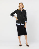 Load image into Gallery viewer, Tyrolean Jacket in Heather Charcoal Boiled Wool
