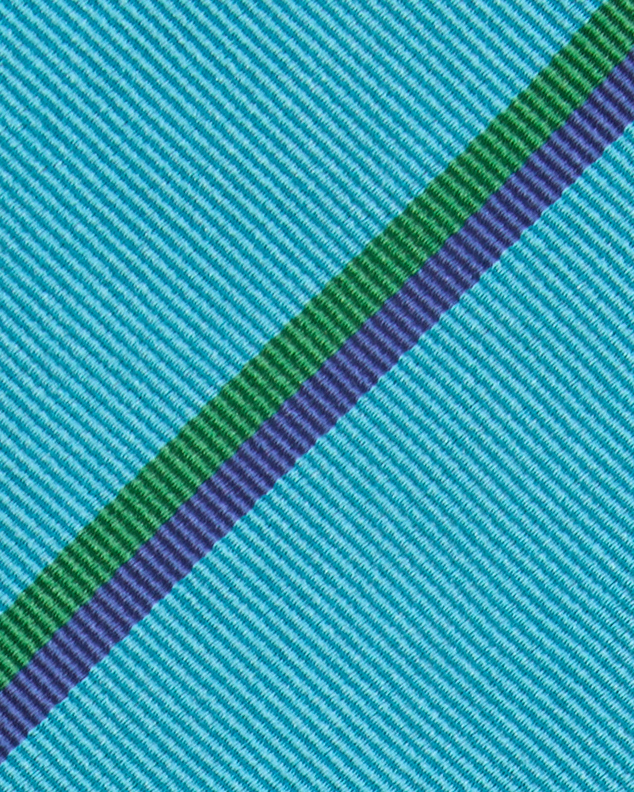 Silk Woven Tie in Ocean/Green/Blue Stripe