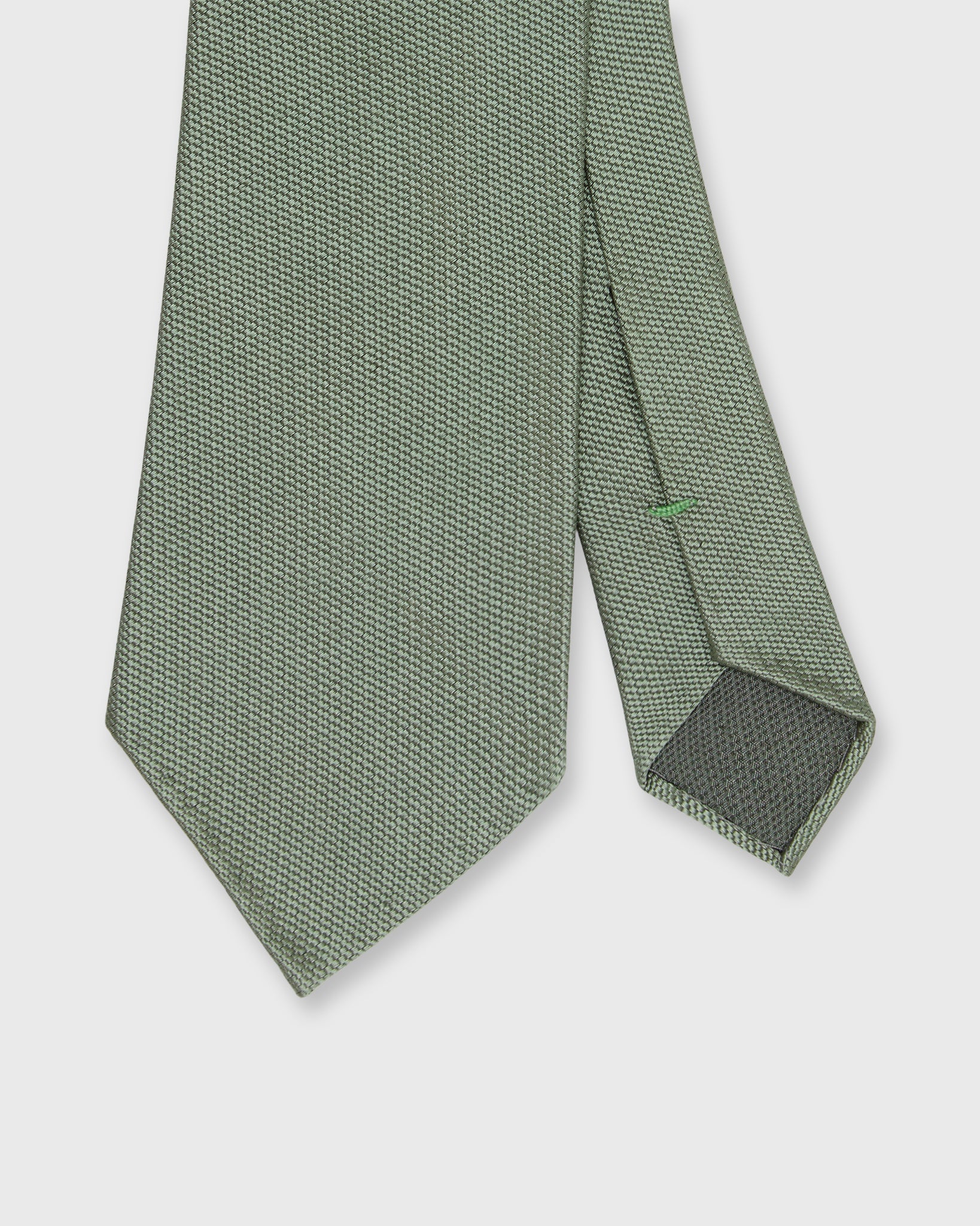 Silk Woven Tie in Green