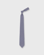 Load image into Gallery viewer, Silk Print Tie in Navy/Lilac Flower
