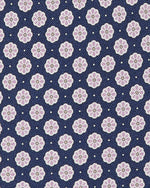 Load image into Gallery viewer, Silk Print Tie in Navy/Lilac Flower
