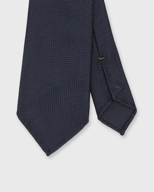 Silk Jacquard Tie in Navy