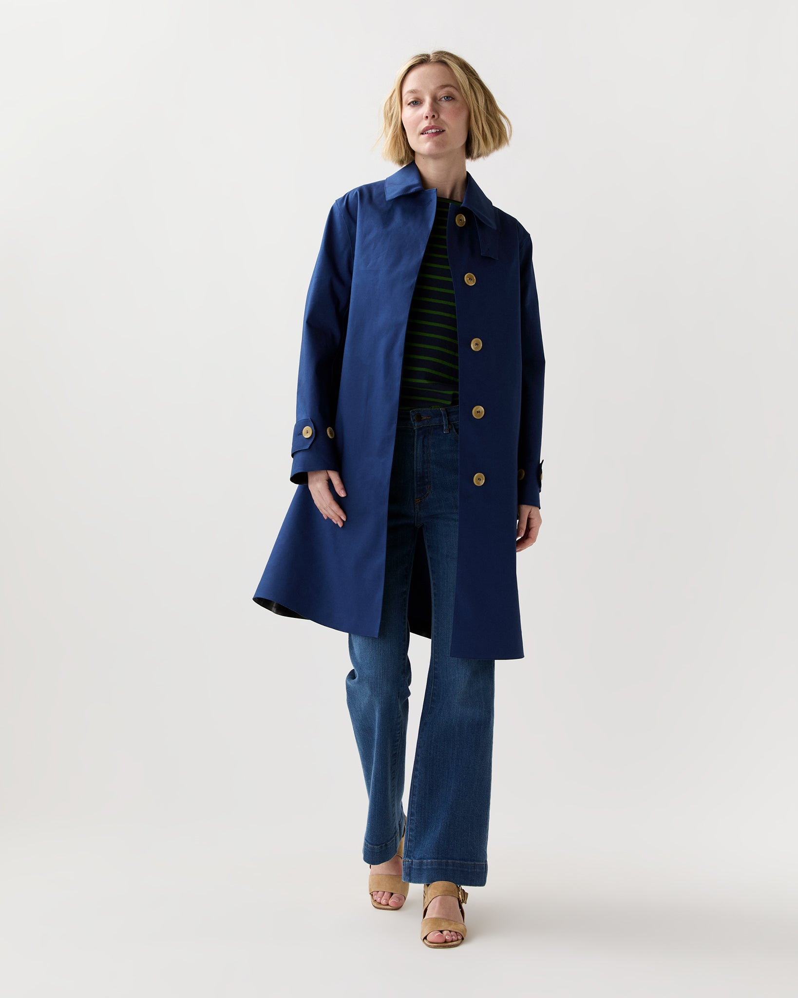 Banton Coat in Blue Depth - Mackintosh | Ann Mashburn | Shop Ann