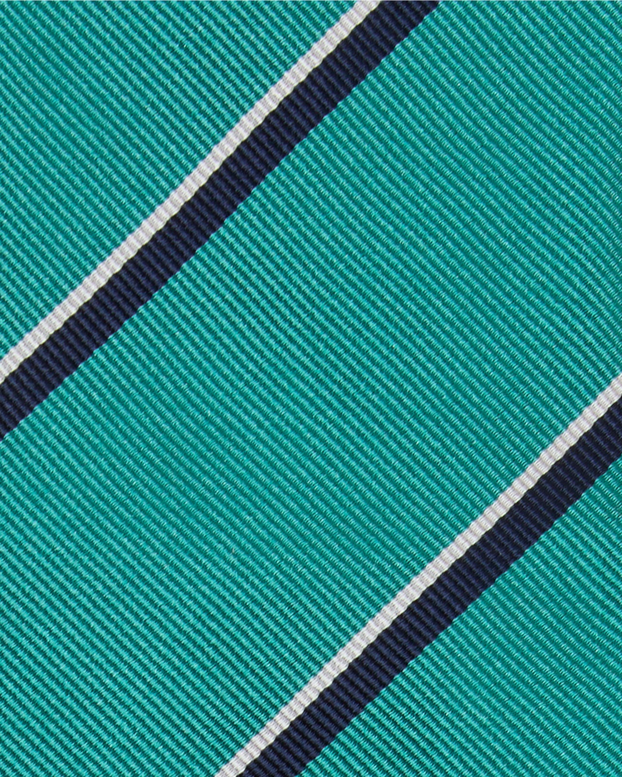 Silk Woven Tie in River/Navy/Bone Stripe