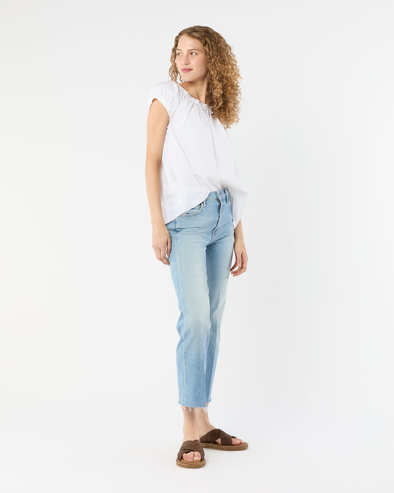 The Kick It Ankle Fray Jean in Can You Dig It