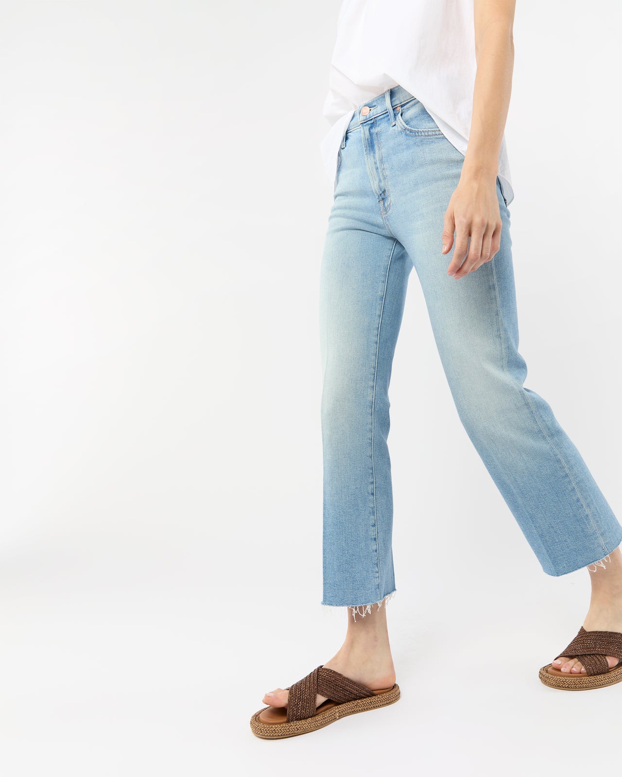 The Kick It Ankle Fray Jean in Can You Dig It