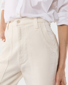 The Quartet Breaker Flood Jean in Cream Puffs