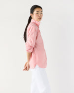 Load image into Gallery viewer, Weekender Shirt in Orange Stripe Chambray
