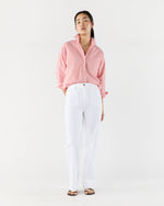 Load image into Gallery viewer, Weekender Shirt in Orange Stripe Chambray
