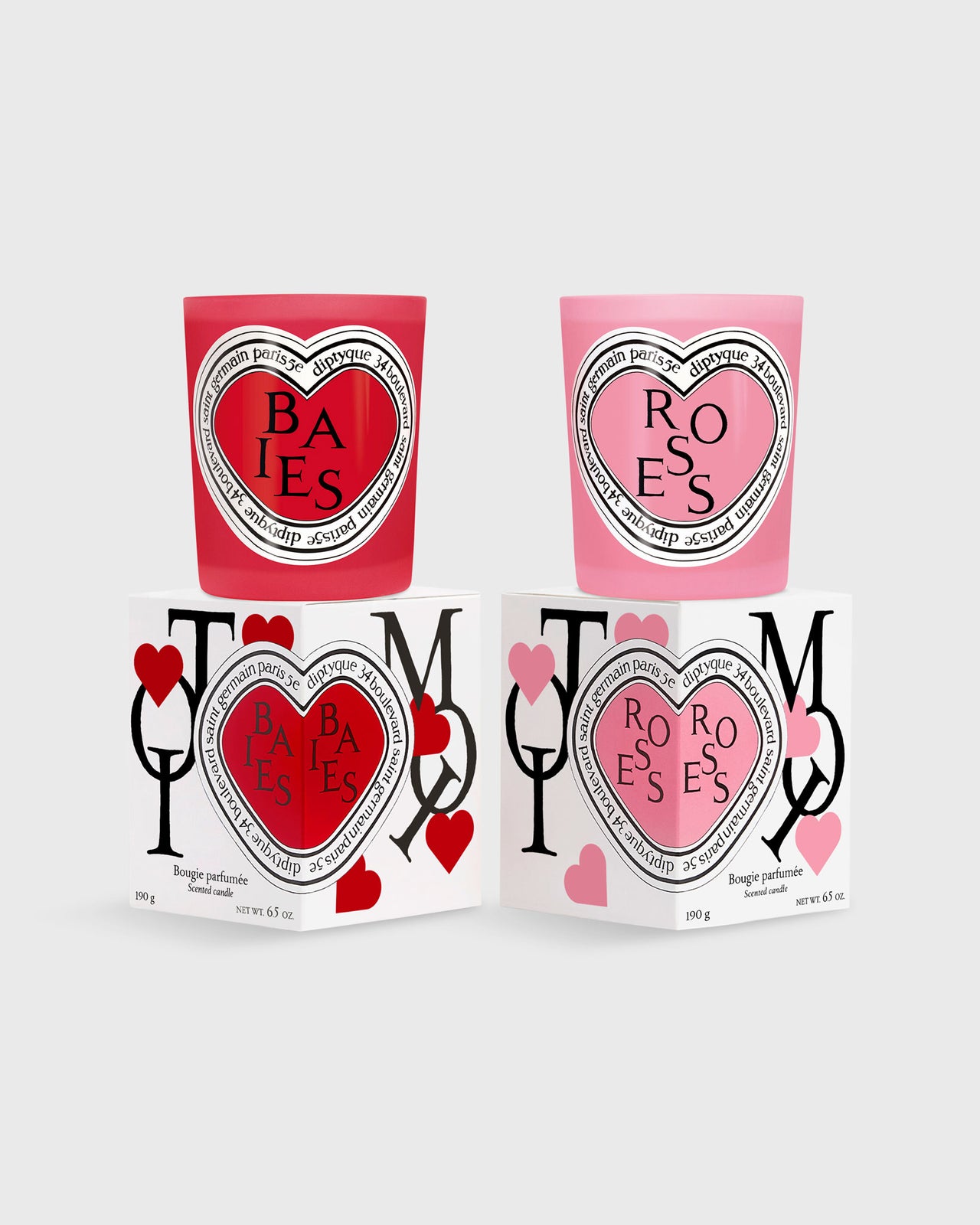 Limited Edition Candle Duo in Baies & Roses