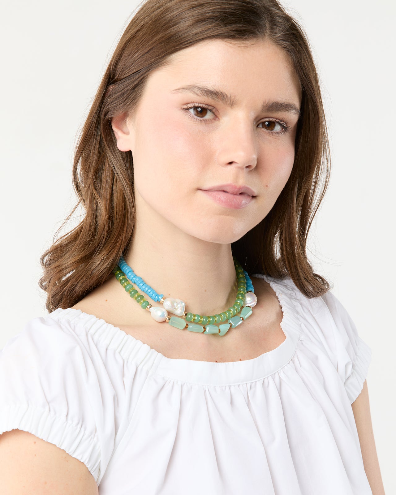 Cabana Necklace in Lime Berry