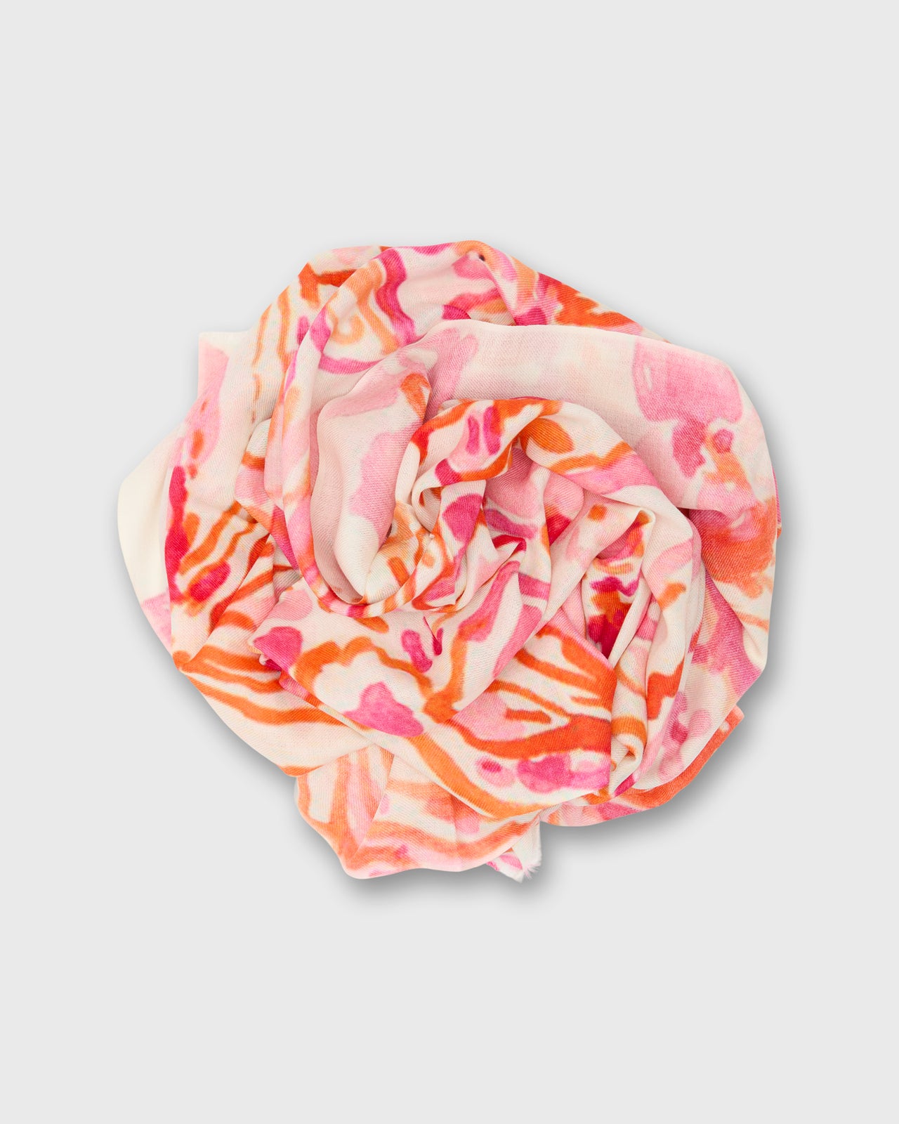 Watercolor Scarf in Pink/Orange Multi