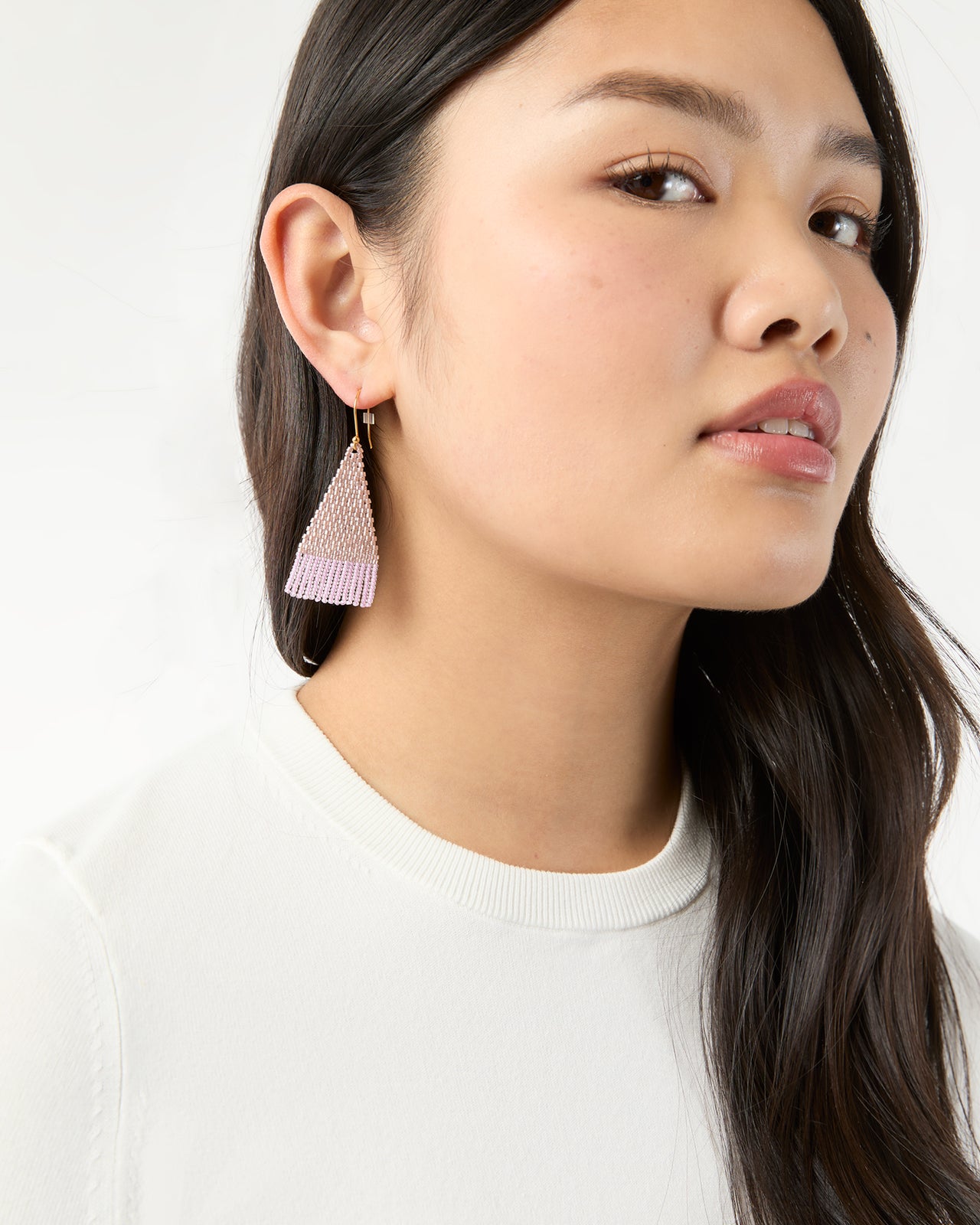Sunset Earrings in Pansy