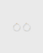 Load image into Gallery viewer, Zoe Hoop Earrings in Snow
