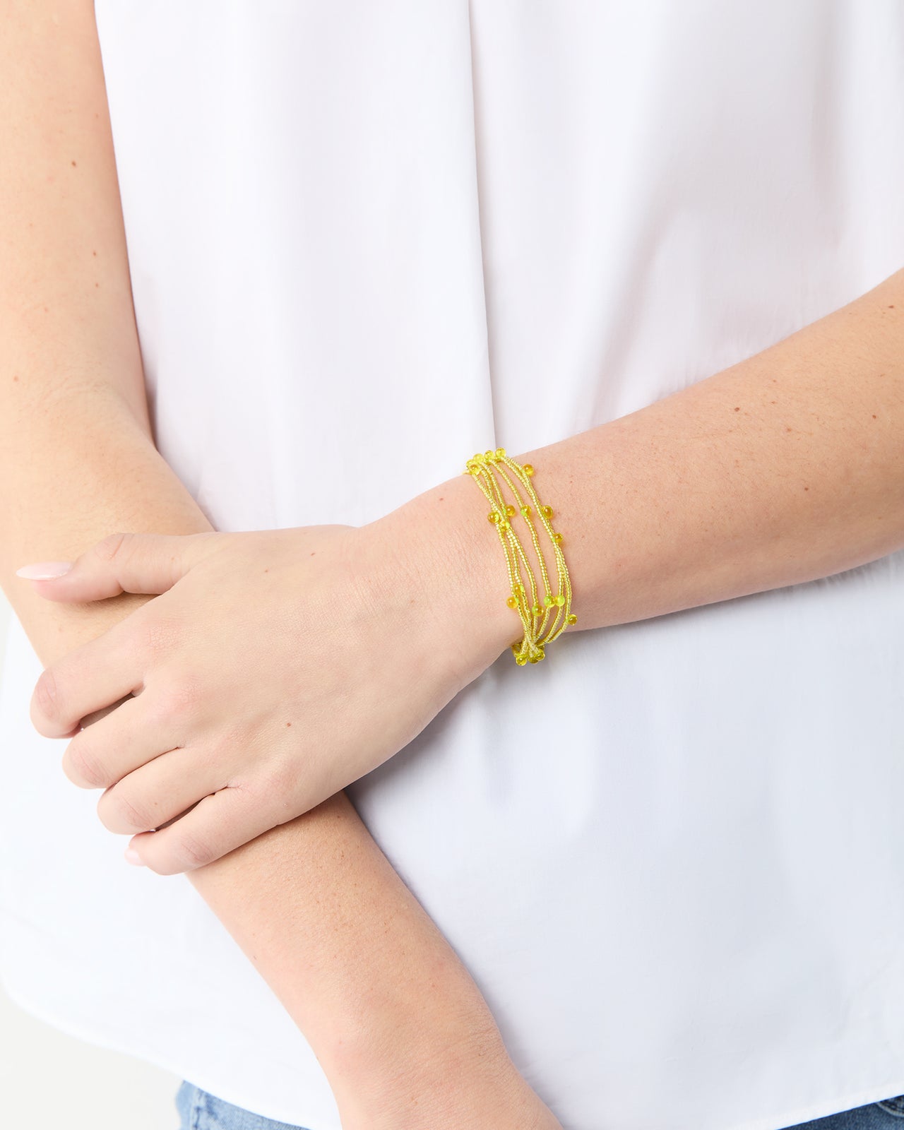 Candy Stretch Bracelets (Set of 6) in Lime