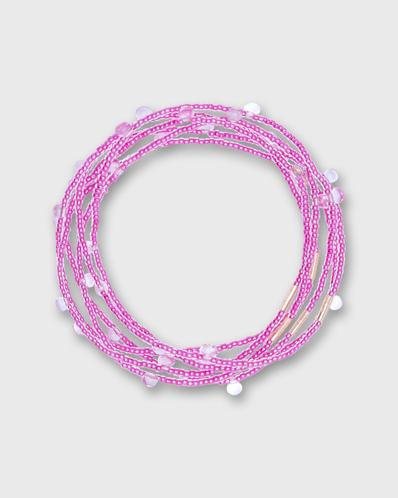 Candy Stretch Bracelets (Set of 6) in Magenta