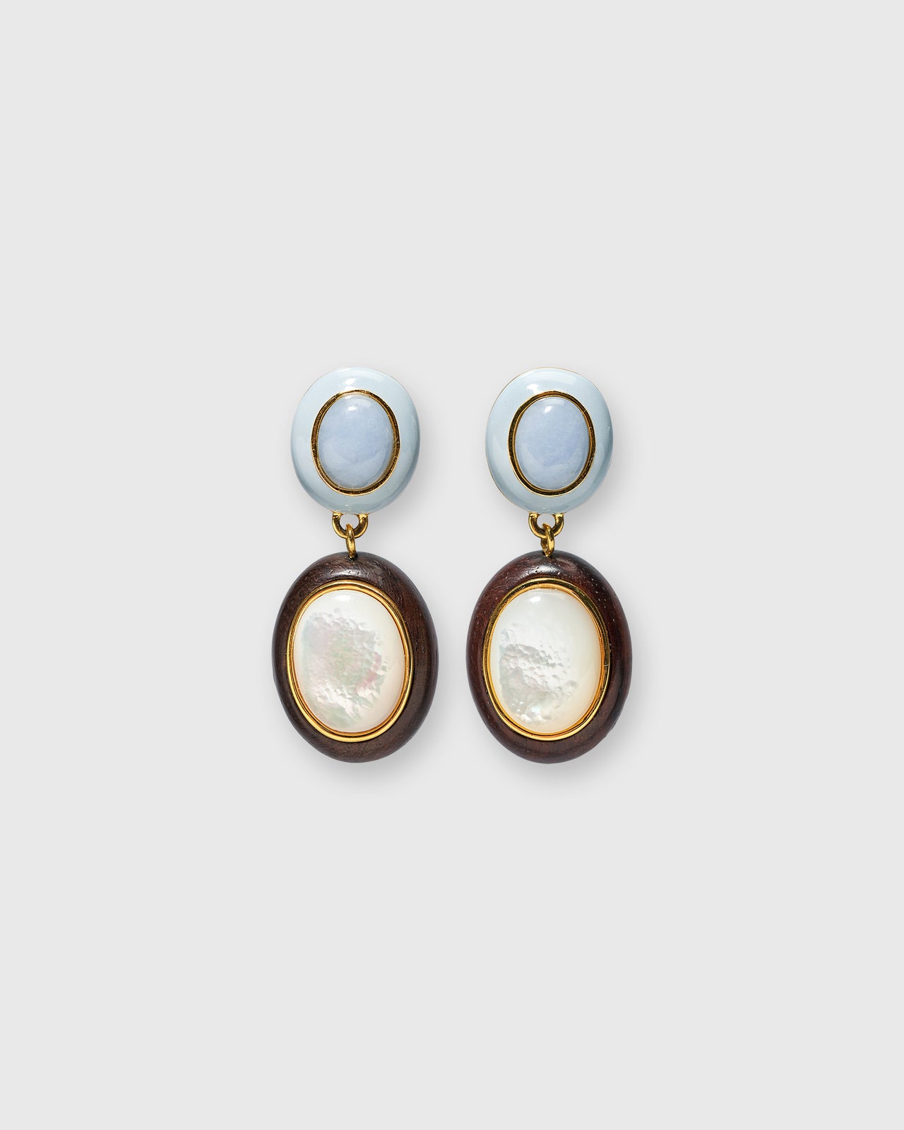 Papaya Earrings in Pearl