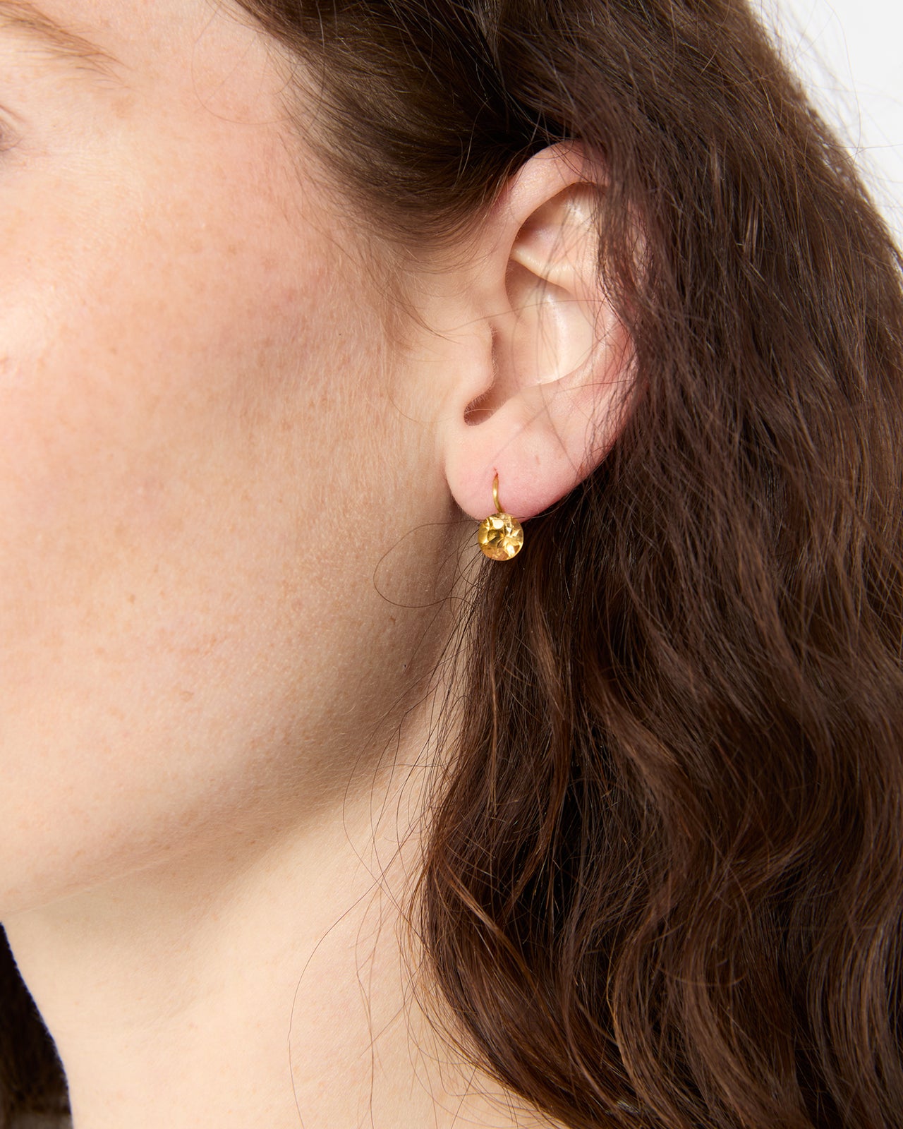 Extra Small Brilliant Earrings in Citrine