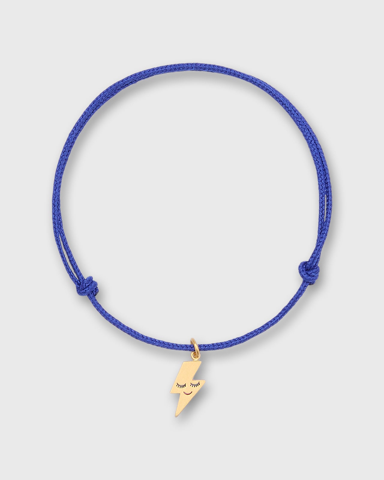 Sleeping Thunder Charm Bracelet in Gold/Assorted Color Cord