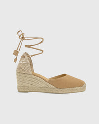 Low Carina Espadrille in Toasted Suede