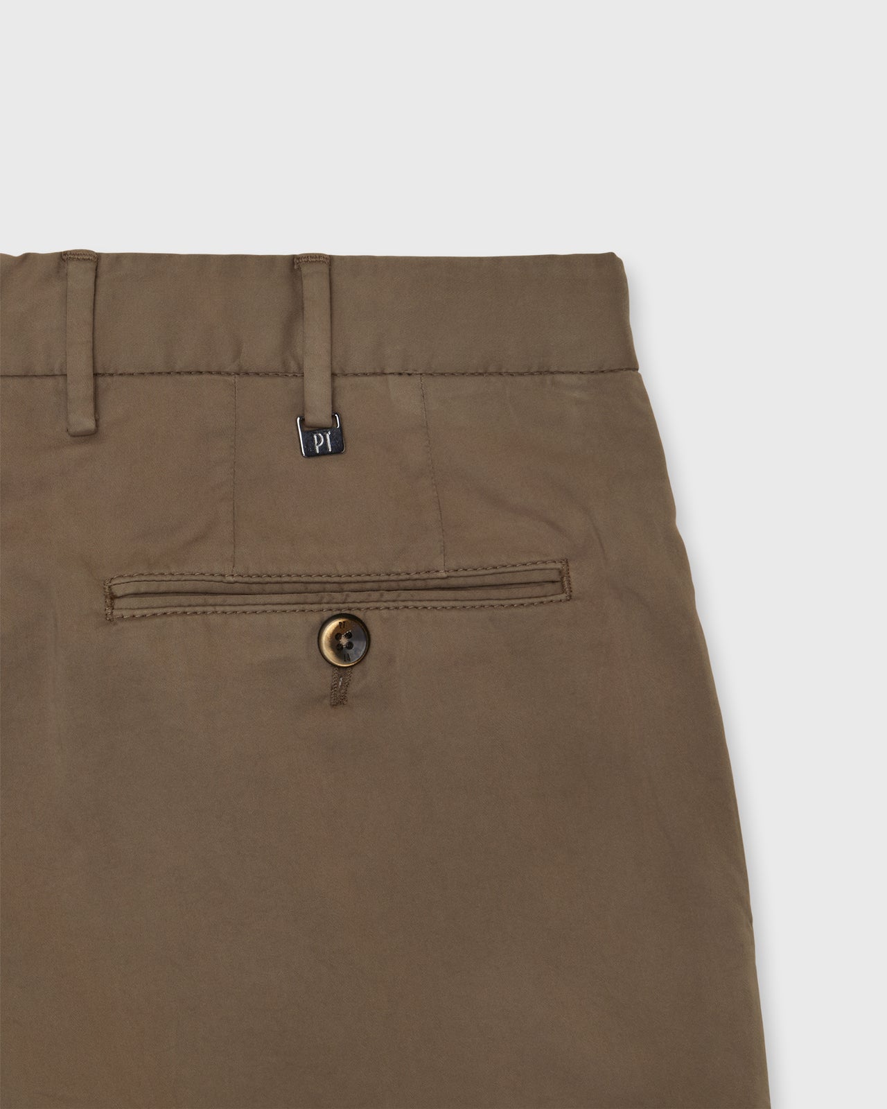 Sport Trouser in Pecan Garment Dyed Stretch Silkochino