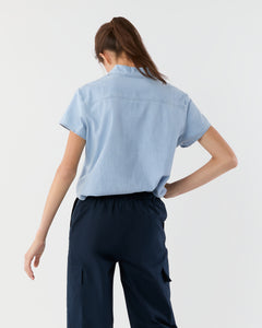 Marina Shirt in Pale Blue