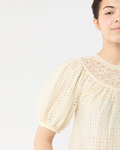 Amina Top in Ivory