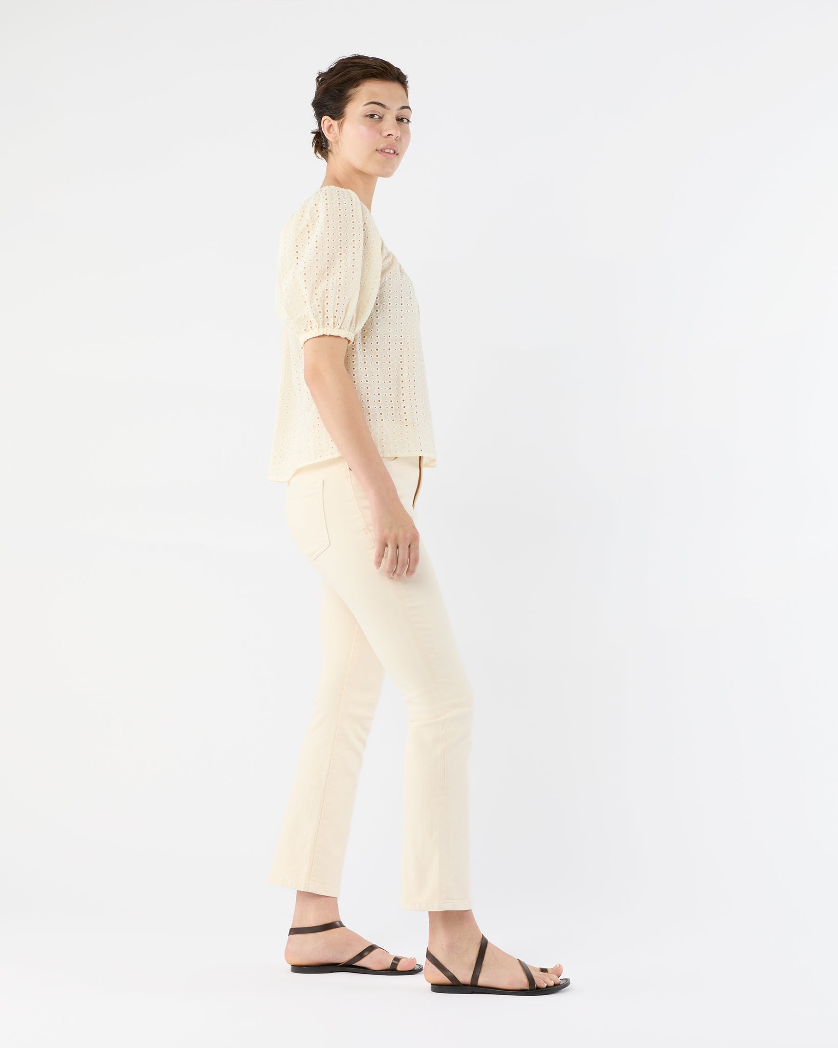 Amina Top in Ivory