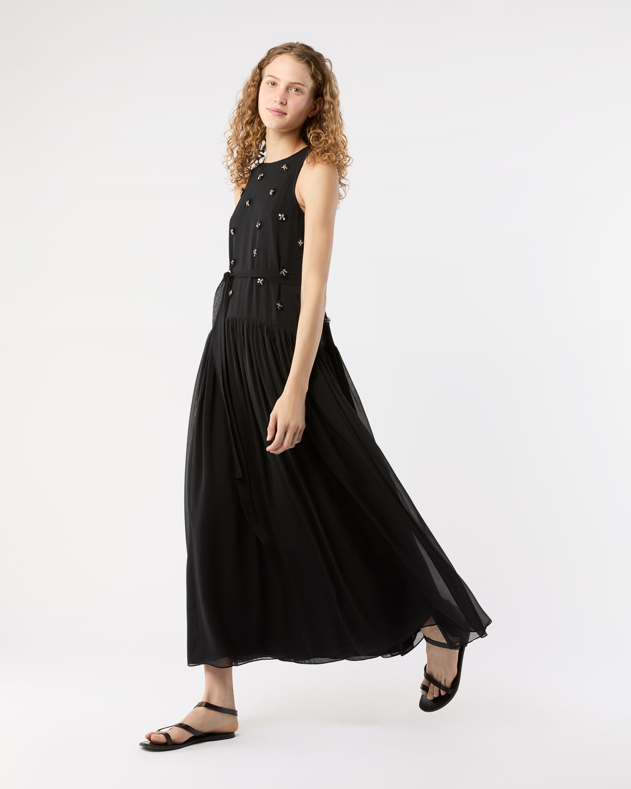 Eleni Dress in Noir