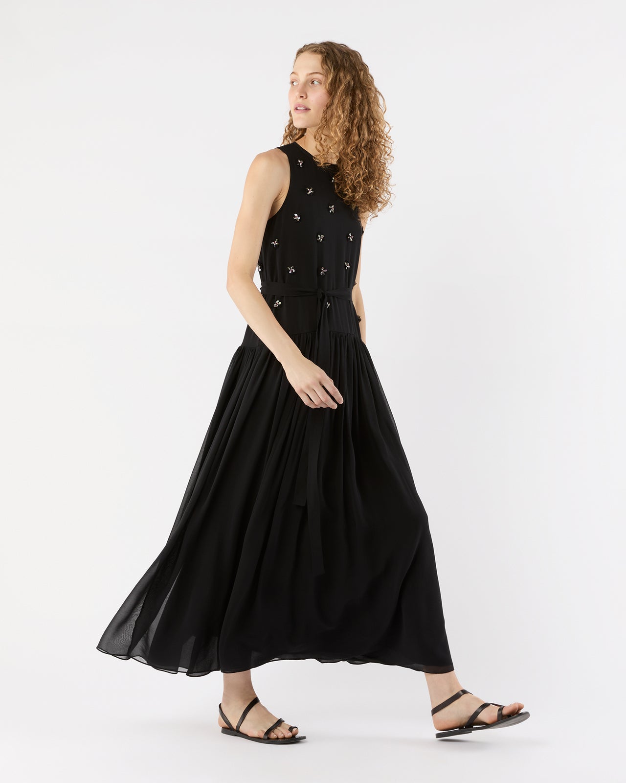 Eleni Dress in Noir