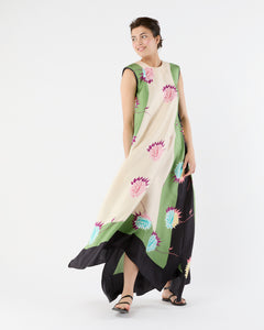 la doublej san carlo maxi dress San Carlo belted printed silk maxi dress - multi