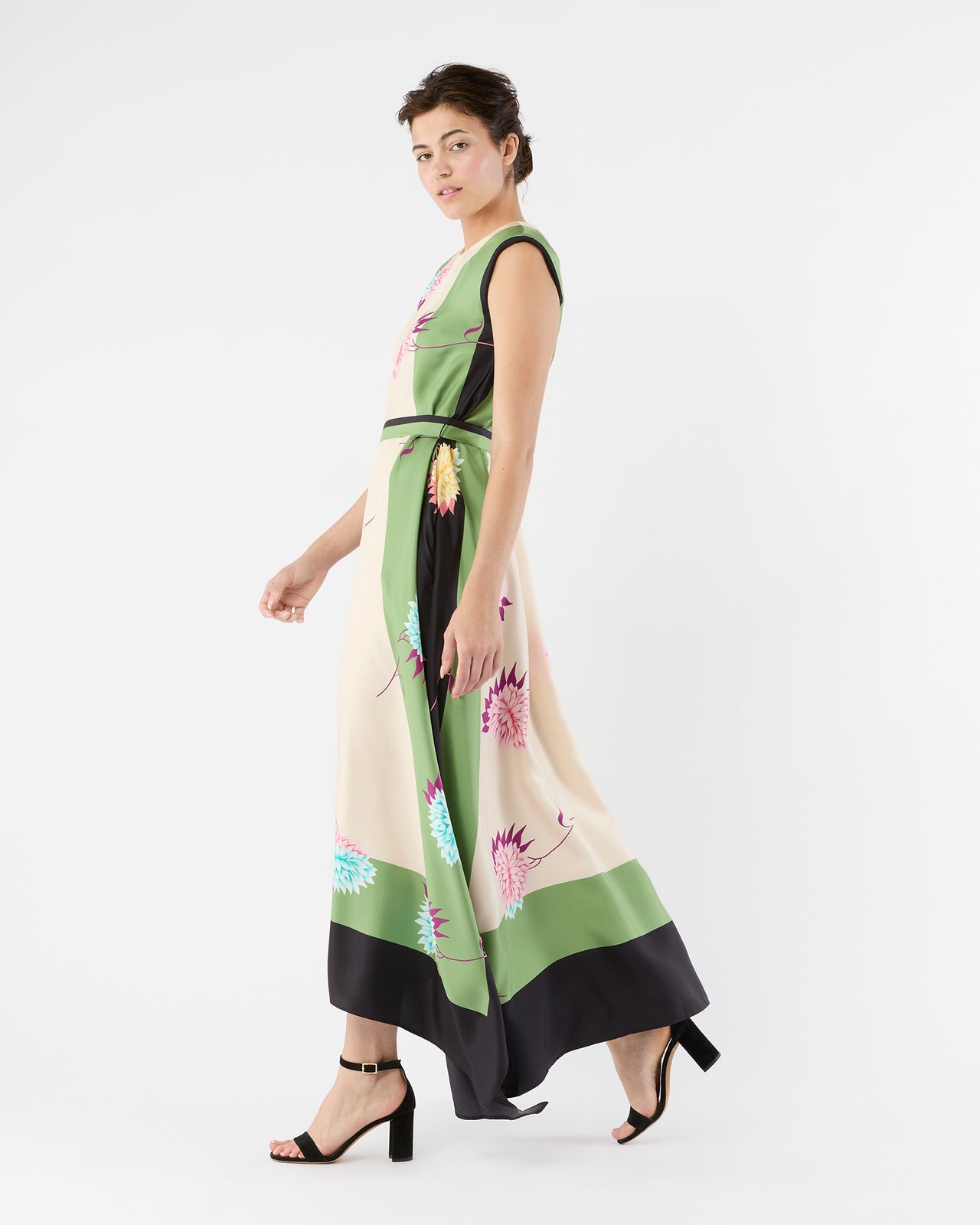 San Carlo Dress in Derby Silk Twill