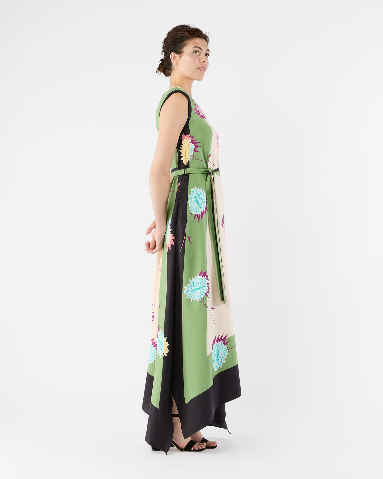 San Carlo Dress in Derby Silk Twill