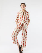 Load image into Gallery viewer, Drawstring Pant in Iris Silk Twill

