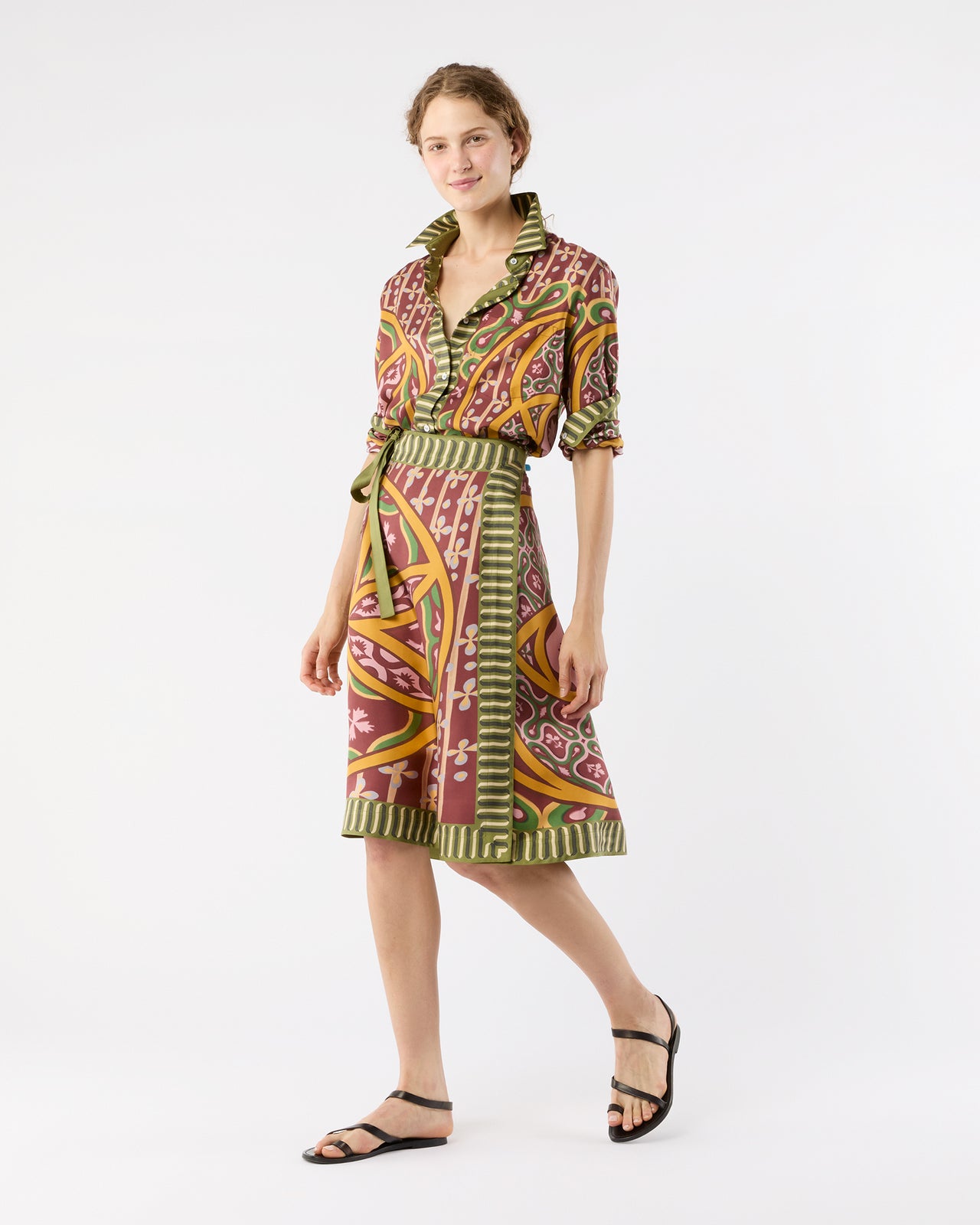 Boy Shirt in Eclipse Silk Twill