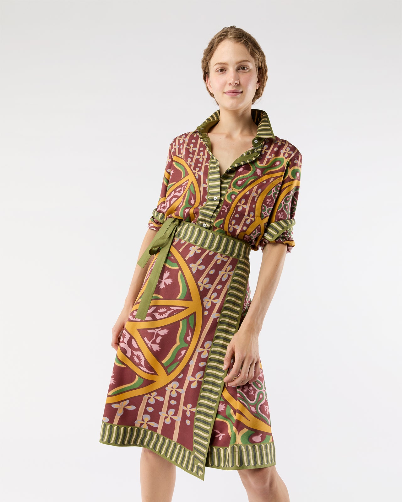 Boy Shirt in Eclipse Silk Twill