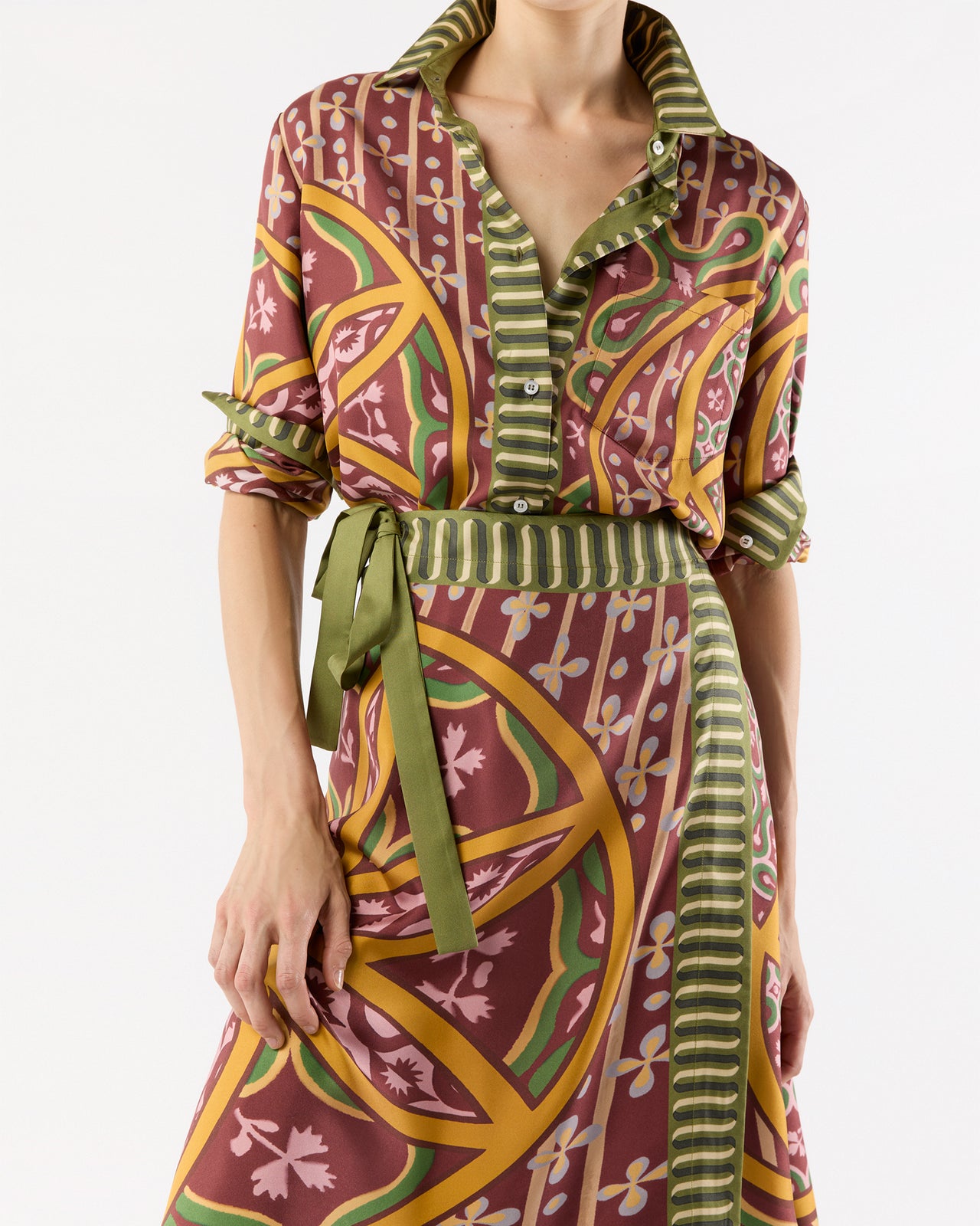 Boy Shirt in Eclipse Silk Twill