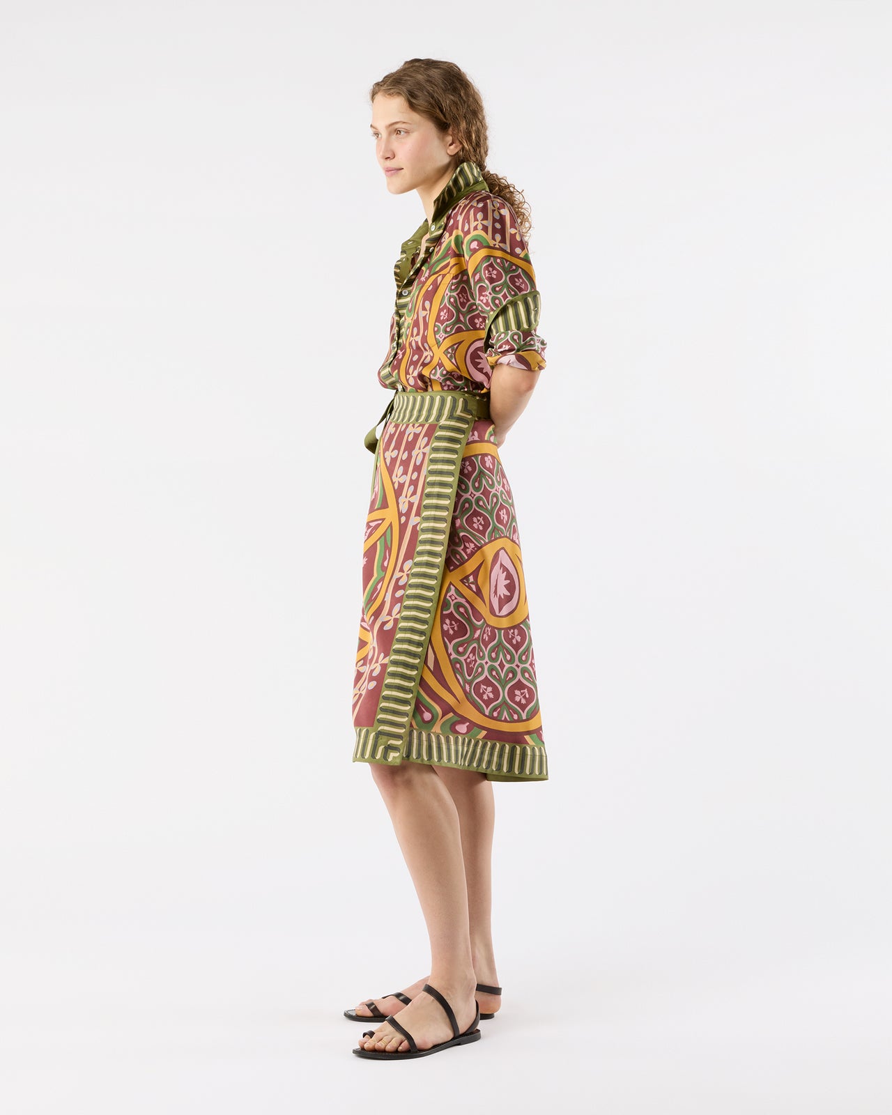 Boy Shirt in Eclipse Silk Twill