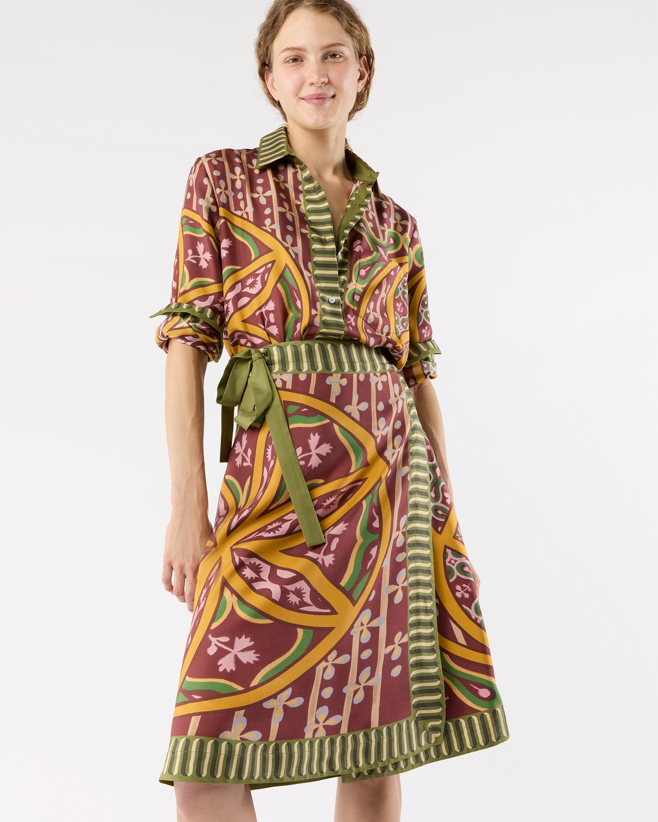 Boy Shirt in Eclipse Silk Twill