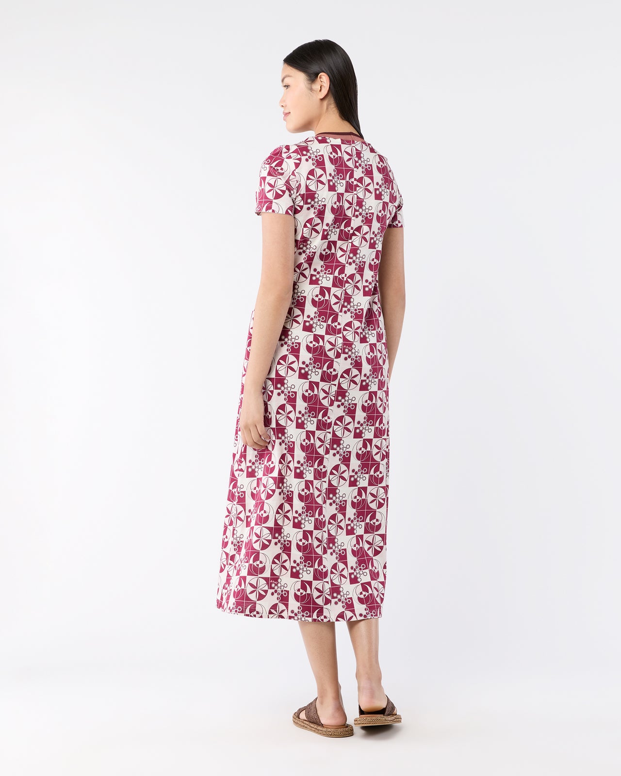 Sporty Swing Dress in Eclipse Cotton Jersey