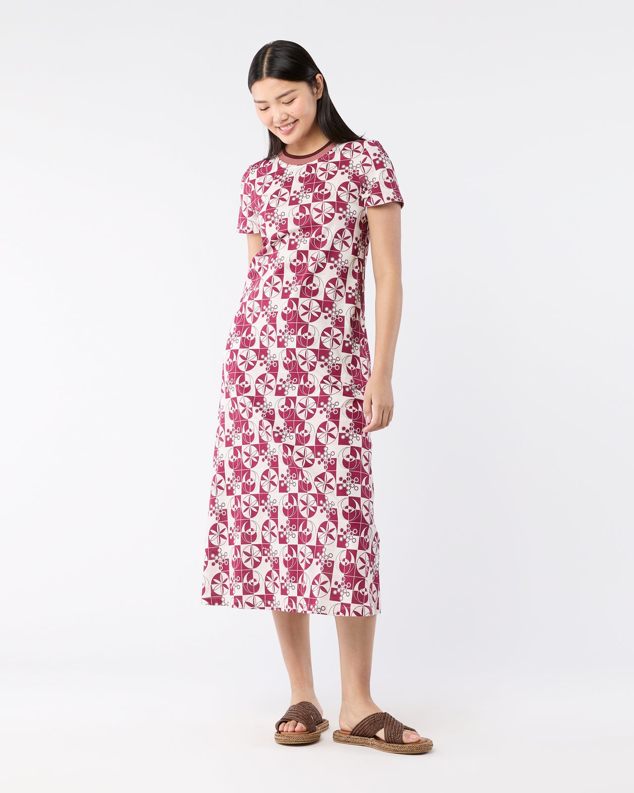 Sporty Swing Dress in Eclipse Cotton Jersey