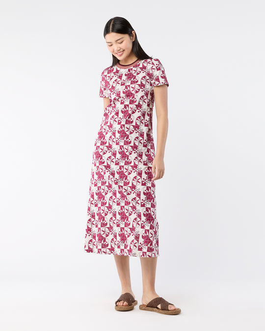 Sporty Swing Dress in Eclipse Cotton Jersey