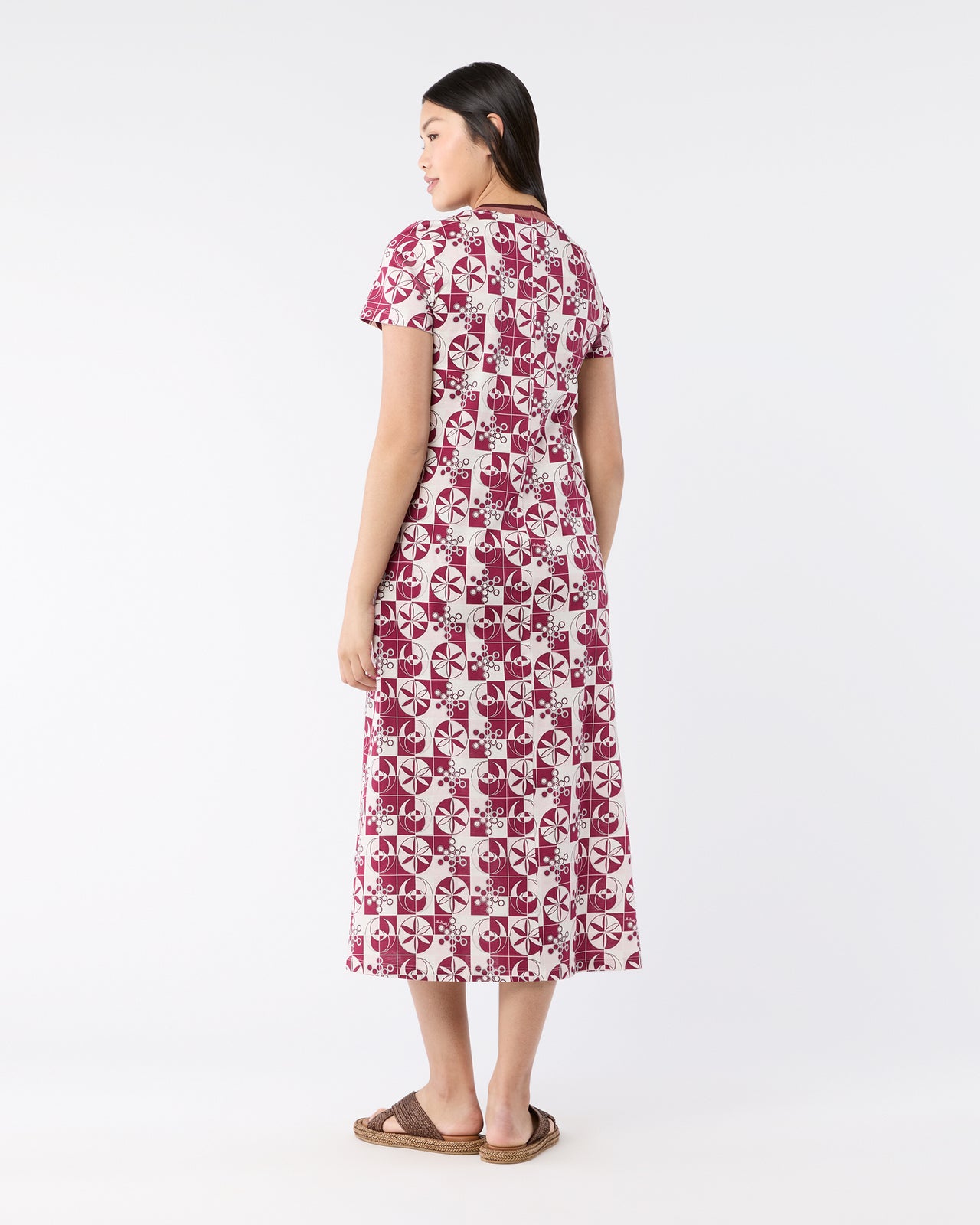 Sporty Swing Dress in Eclipse Cotton Jersey