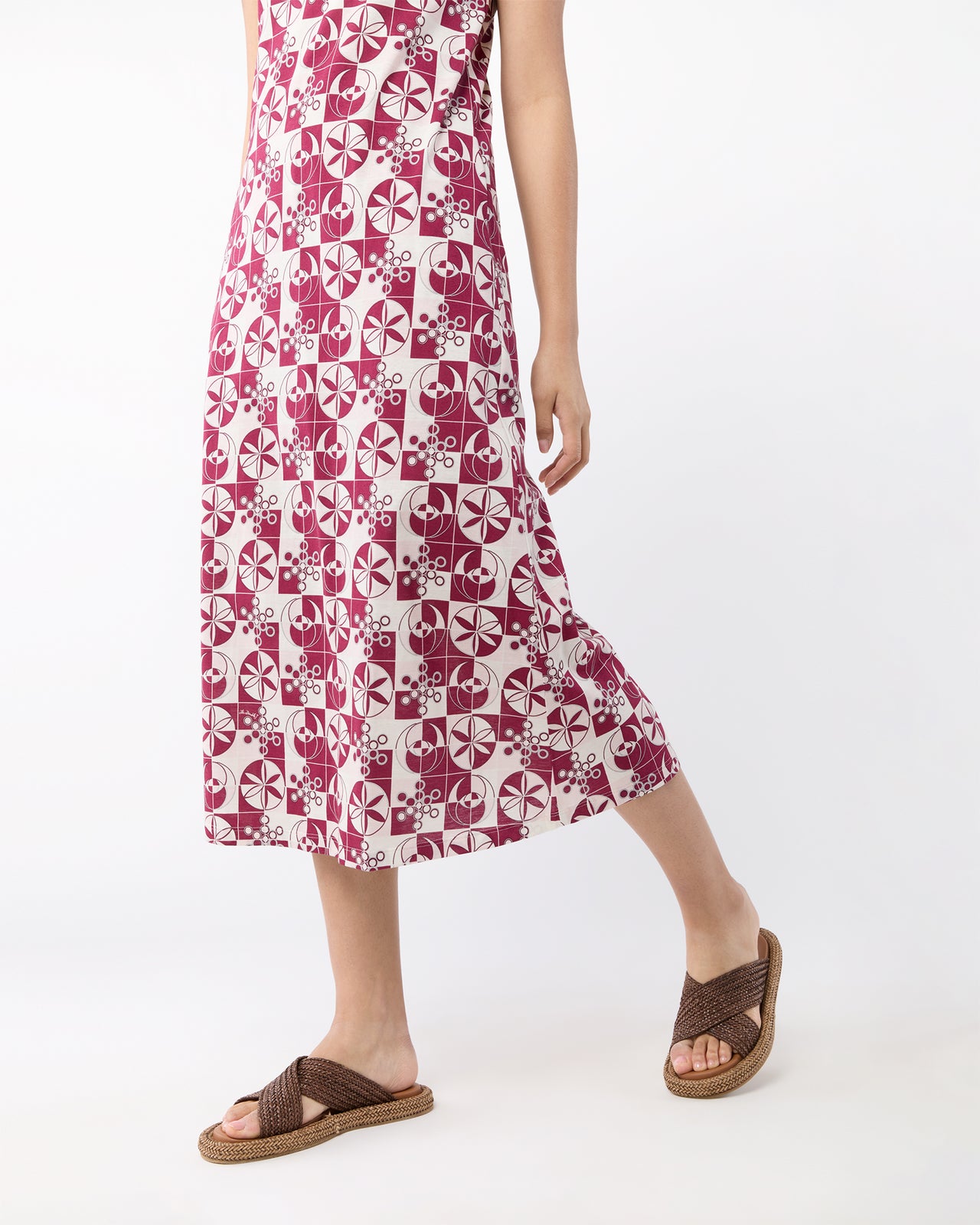 Sporty Swing Dress in Eclipse Cotton Jersey