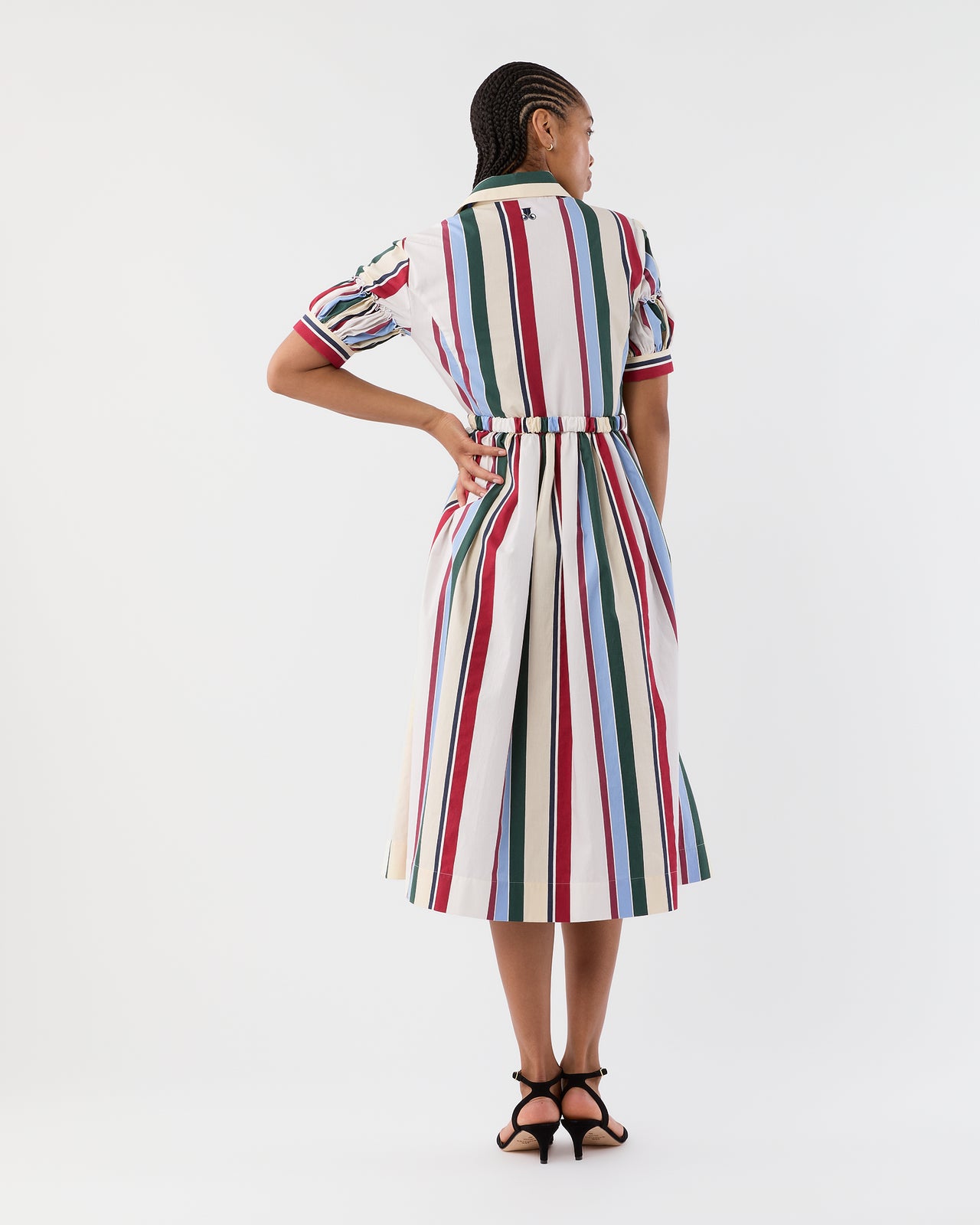 Libertine Dress in Multicolor Stripes Jacquard