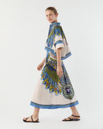 Load image into Gallery viewer, Mini Foulard Shirt in Multicolor Chakra Placée Cotton Muslin

