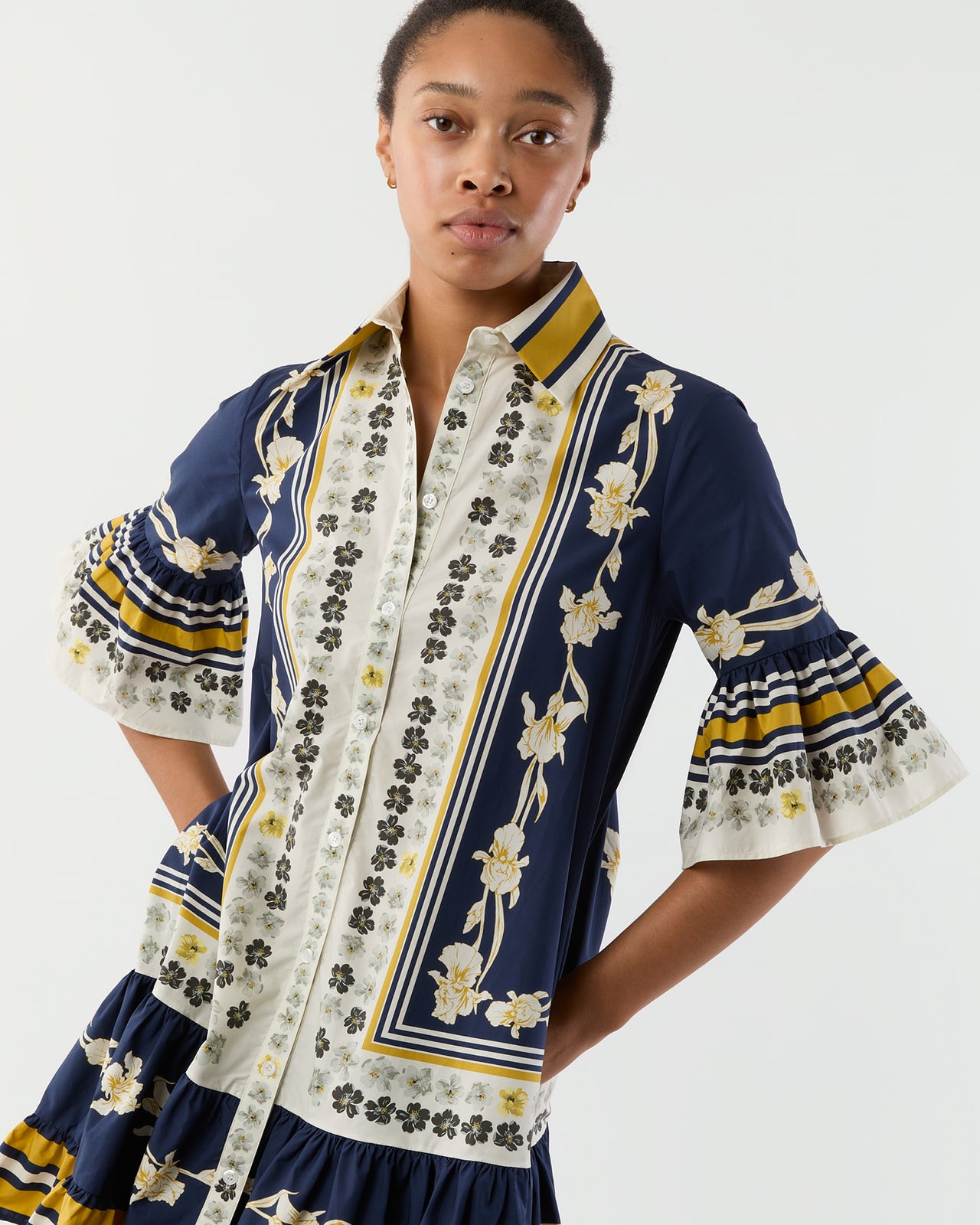 Choux Dress in Psyche Cotton Poplin